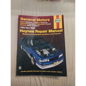 Haynes Repair Manual #38015 GM Skyhawk/Cimarron/Cavalier/Firenza/J2000/Sunbird
